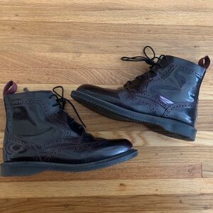 Dr Marten Patent Leather Witchy Brogue Boot